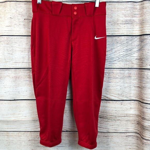 red nike softball pants